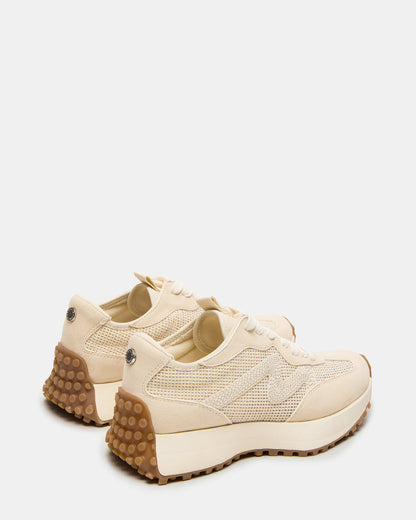 CAMPO Natural Raffia Lace-Up Women's Sneaker | Steve Madden Essential