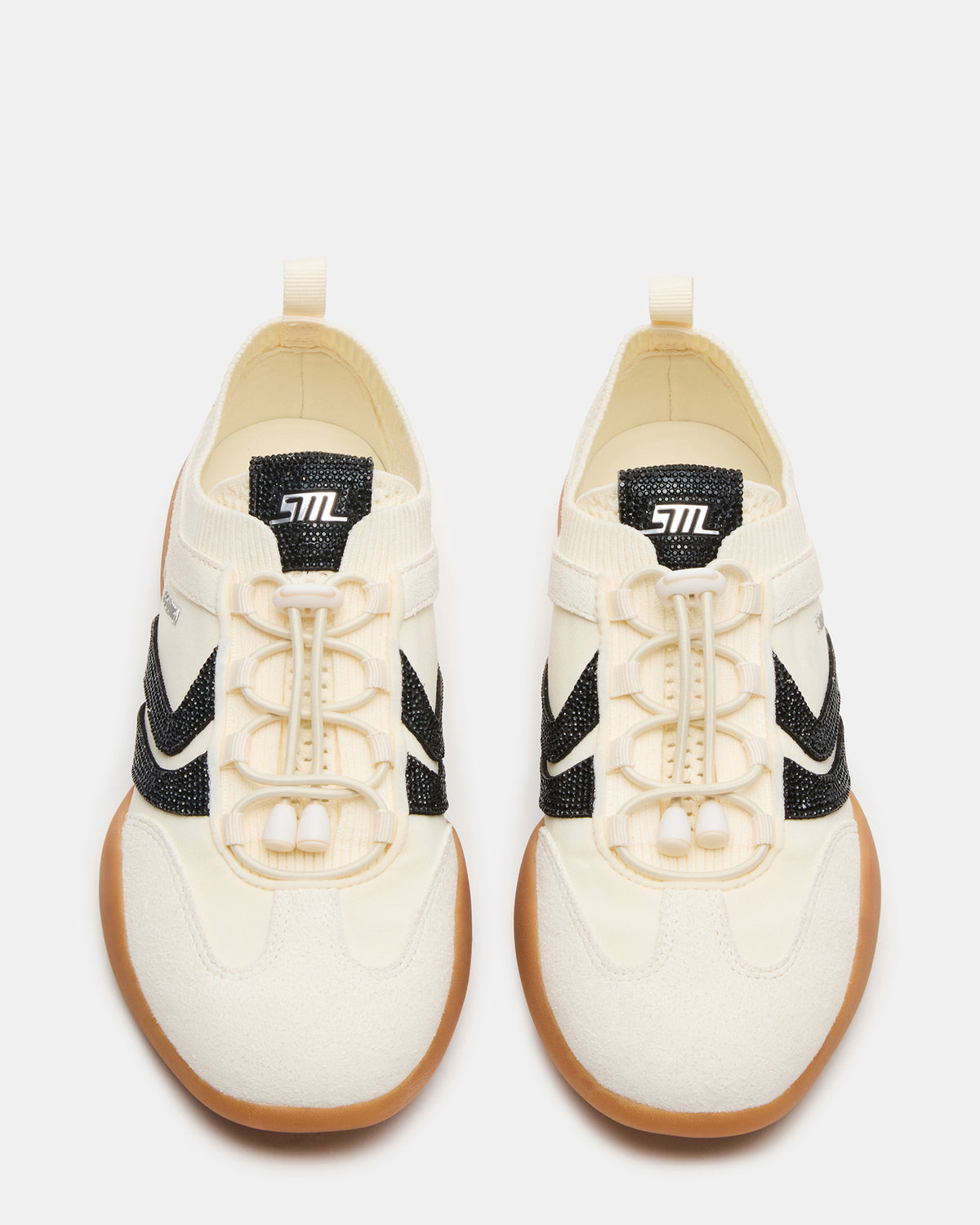 REBOOT Bone Rhinestones Low-Top Lace-Up Women's Sneaker | Steve Madden Value