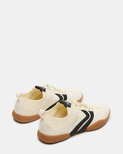REBOOT Bone Rhinestones Low-Top Lace-Up Women's Sneaker | Steve Madden Value