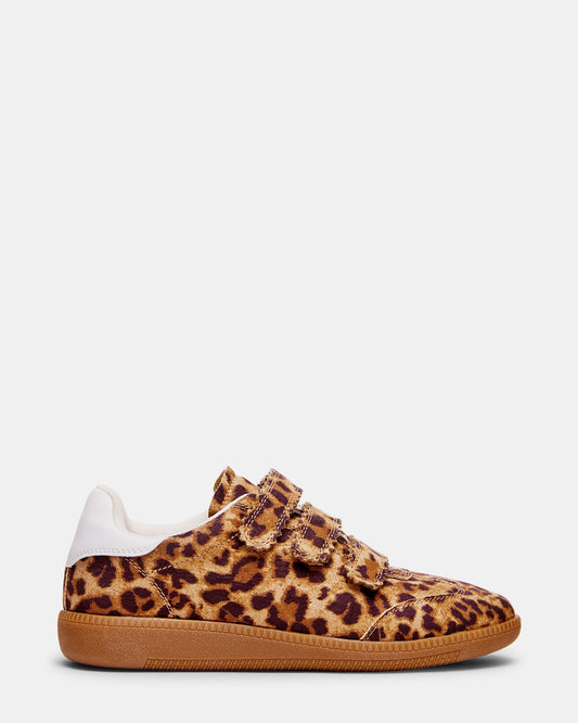 MOMENTUM Leopard Velcro Low-Top Women's Sneakers | Steve Madden Quality