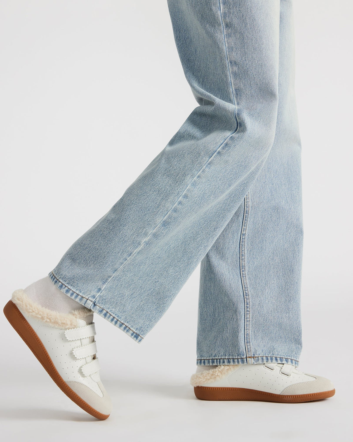 MEMENTO Faux Fur White Multi Slip-On Women's Sneaker | Steve Madden Essential