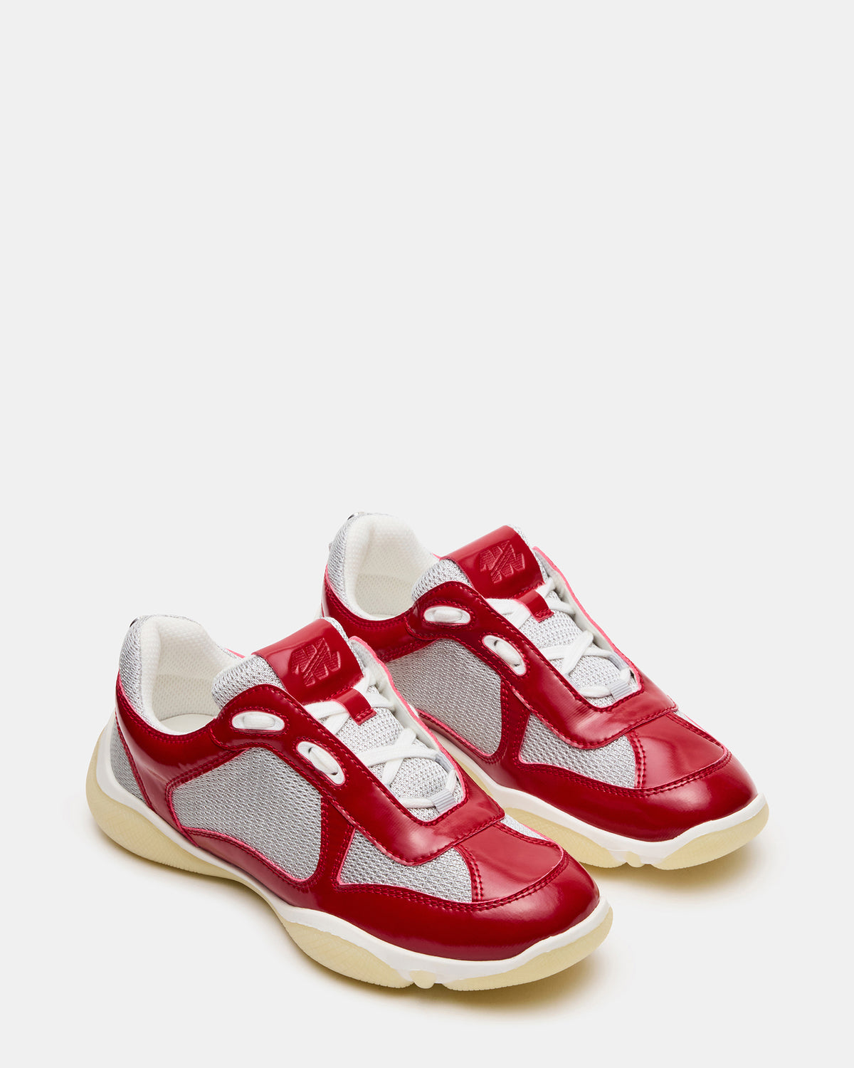 DUSTIN Red Mesh Lace-Up Low-Top Women's Sneaker | Steve Madden Hot Sale