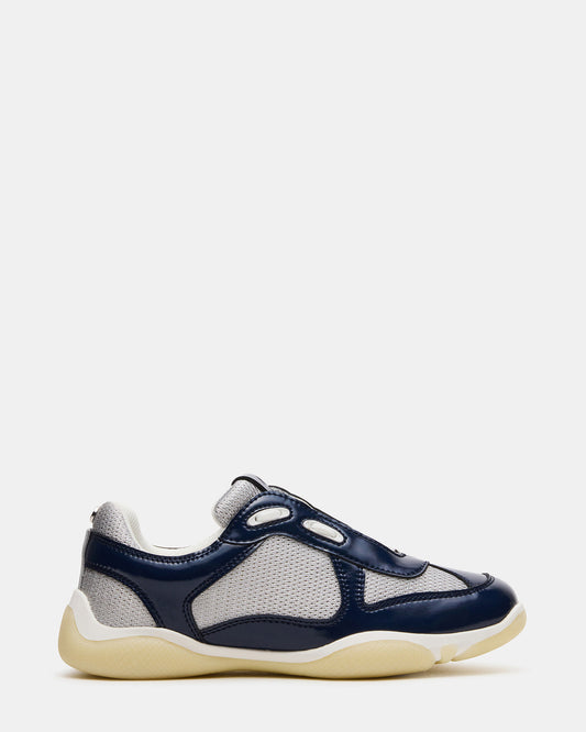 DUSTIN Navy Mesh Lace-Up Low-Top Women's Sneaker | Steve Madden Value