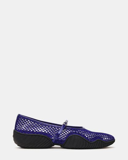 VICKEE Blue Mesh Mary Jane Buckle Chunky Sole Ballet Women's Sneaker | Steve Madden Featured