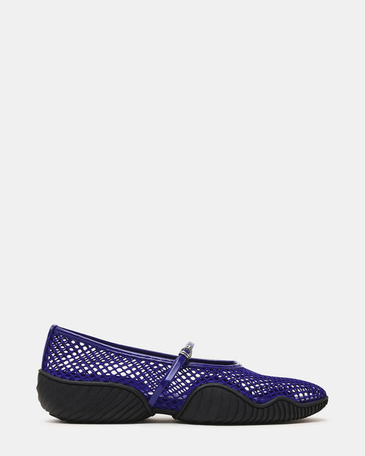 VICKEE Blue Mesh Mary Jane Buckle Chunky Sole Ballet Women's Sneaker | Steve Madden Featured