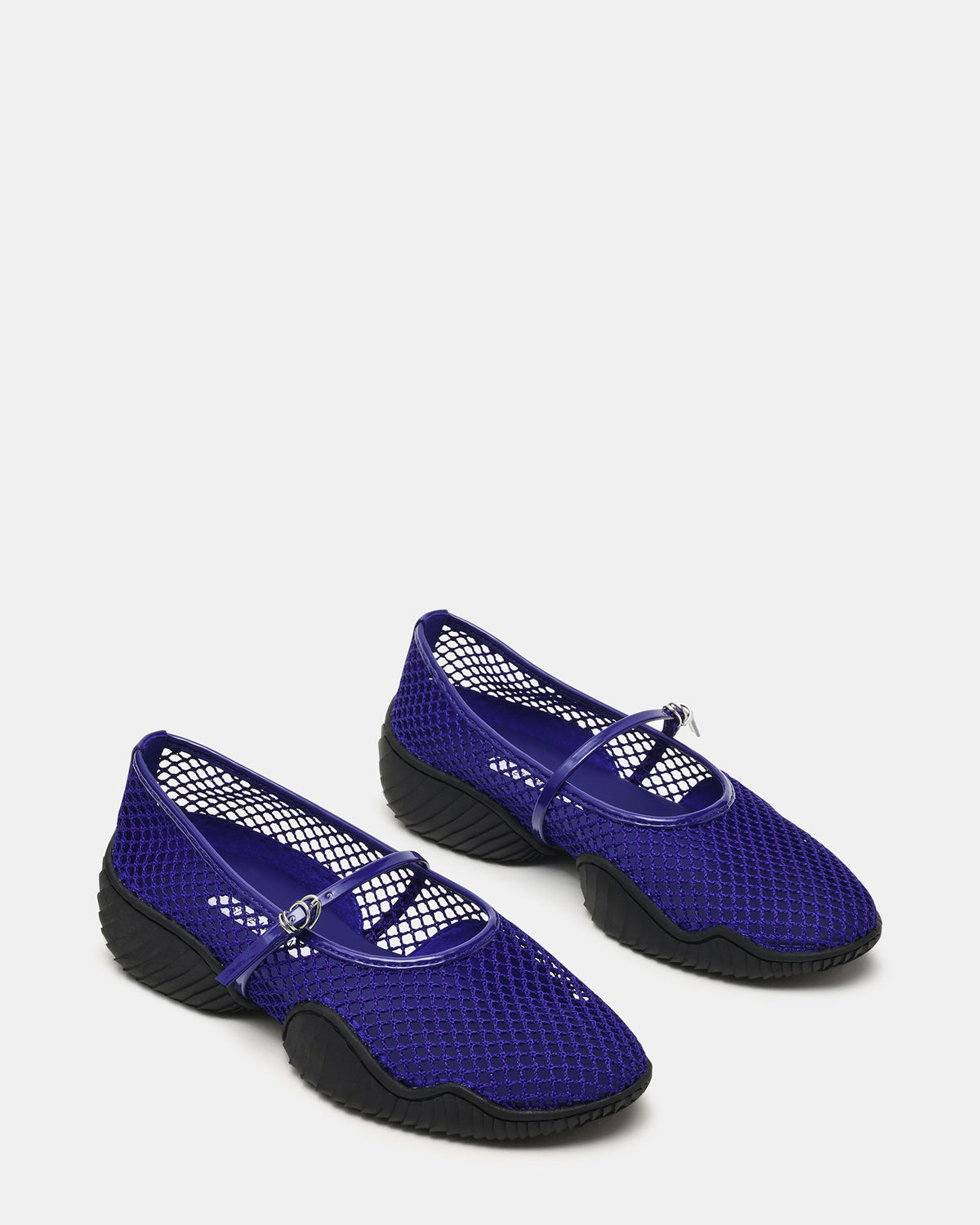 VICKEE Blue Mesh Mary Jane Buckle Chunky Sole Ballet Women's Sneaker | Steve Madden Featured