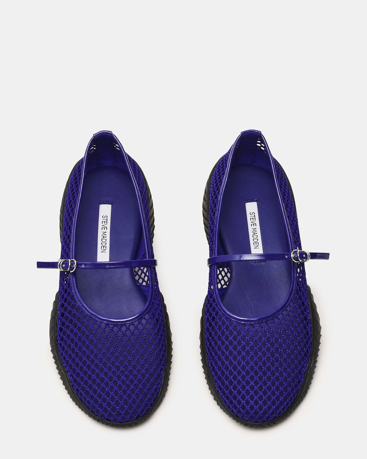VICKEE Blue Mesh Mary Jane Buckle Chunky Sole Ballet Women's Sneaker | Steve Madden Featured