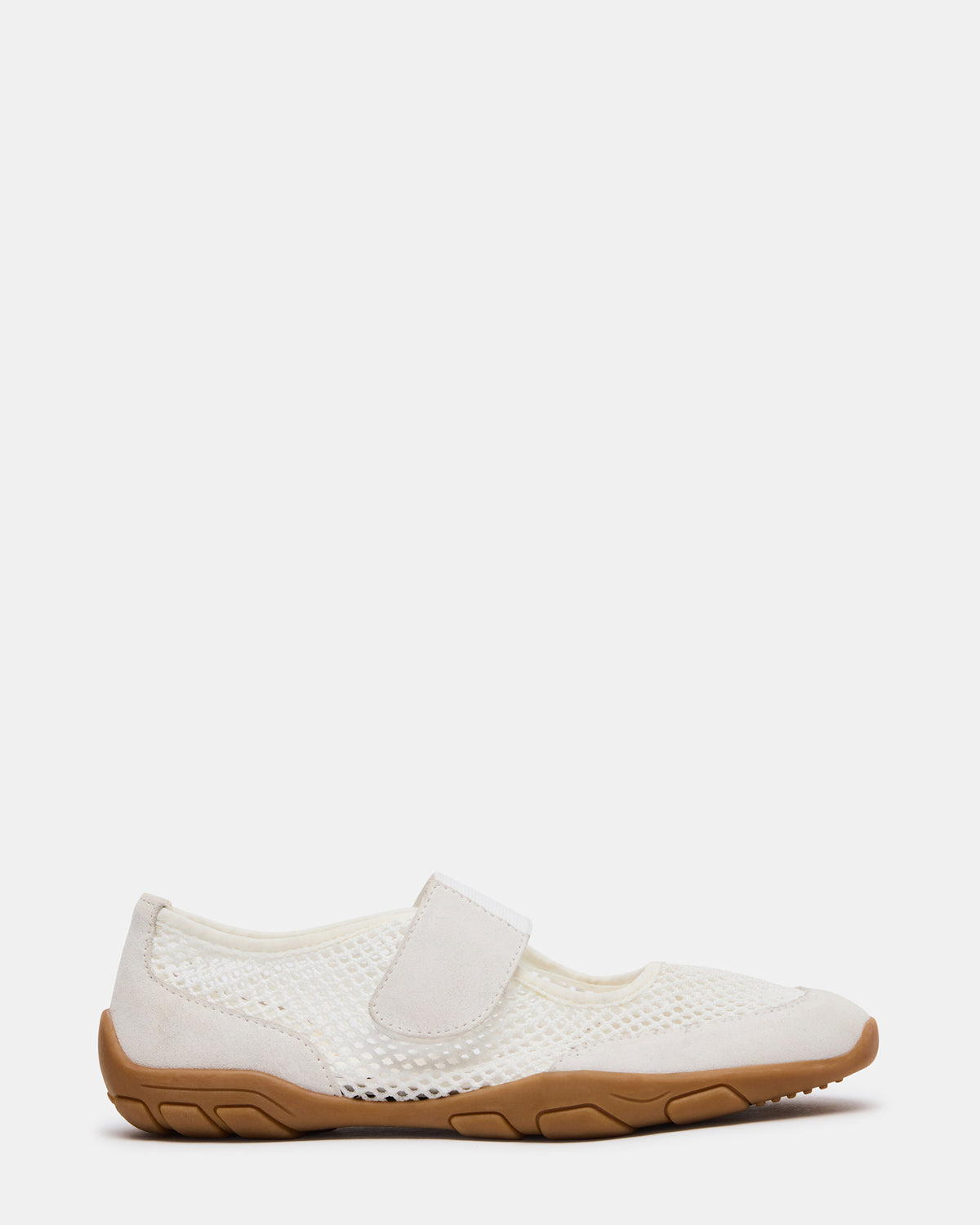 BANKS White Mesh Velcro Mary Jane Women's Sneaker | Steve Madden Sale