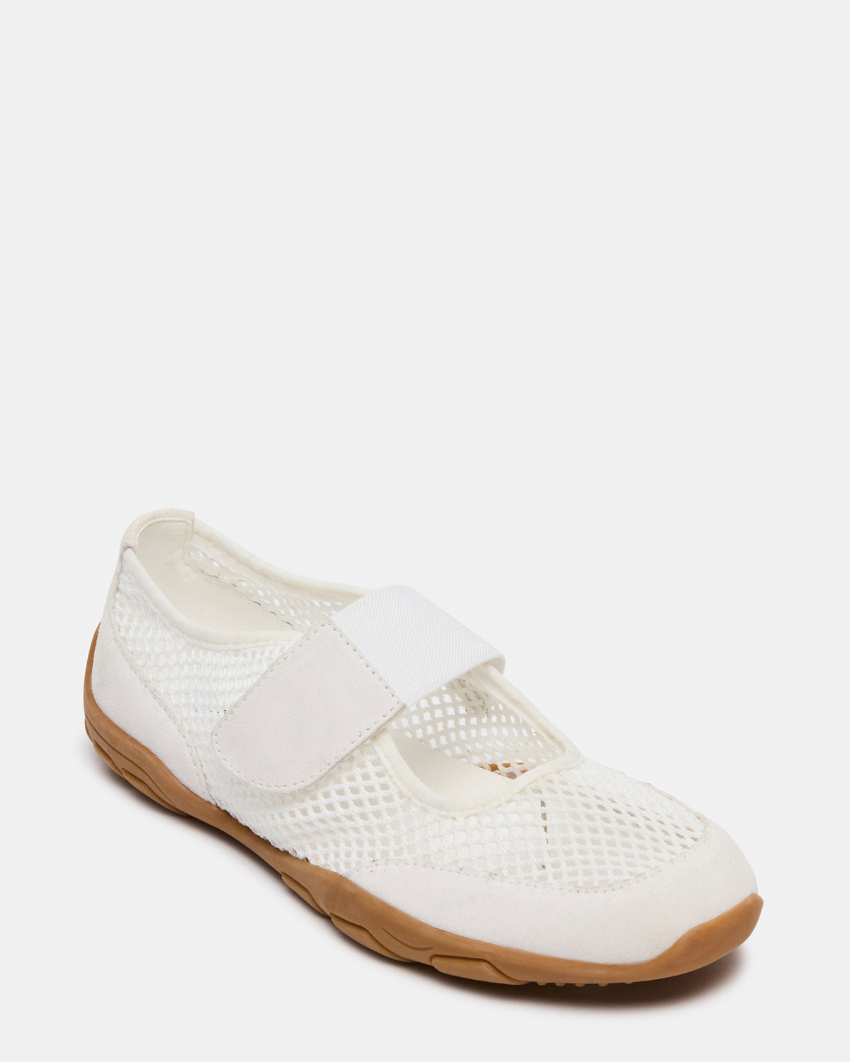 BANKS White Mesh Velcro Mary Jane Women's Sneaker | Steve Madden Sale