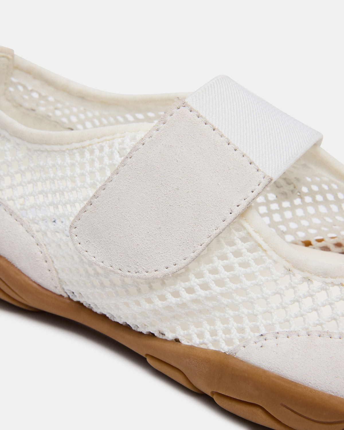 BANKS White Mesh Velcro Mary Jane Women's Sneaker | Steve Madden Sale