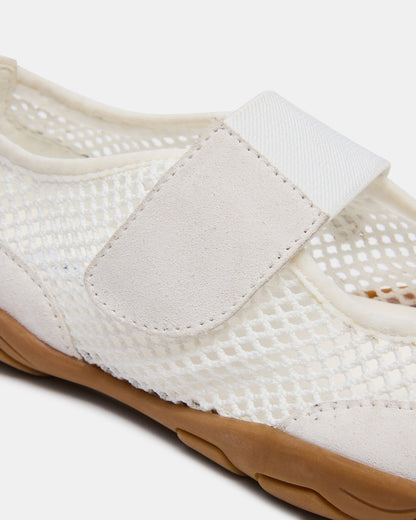 BANKS White Mesh Velcro Mary Jane Women's Sneaker | Steve Madden Sale