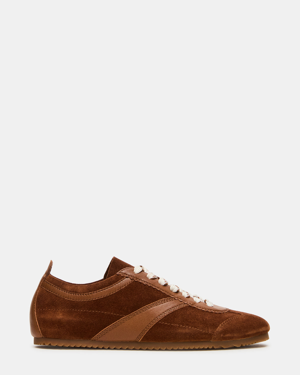 JAYE Chestnut Suede Low-Top Lace-Up Women's Sneaker | Steve Madden Popular