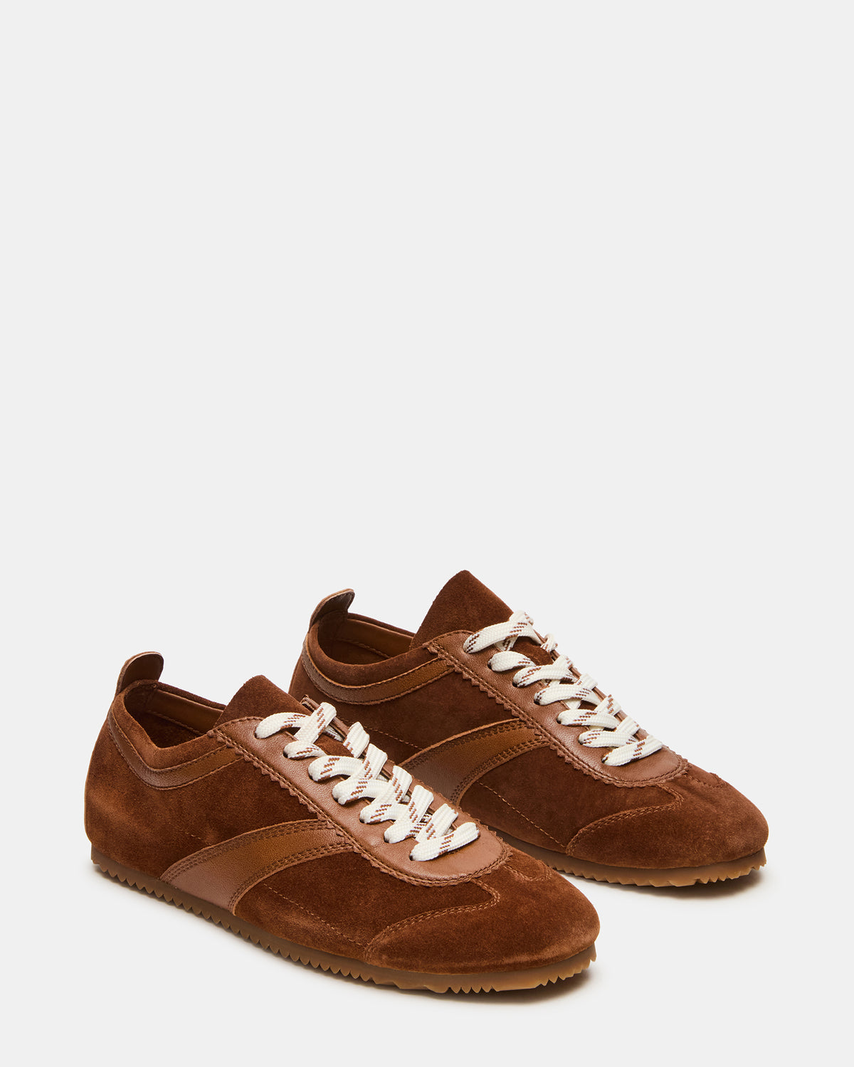 JAYE Chestnut Suede Low-Top Lace-Up Women's Sneaker | Steve Madden Popular
