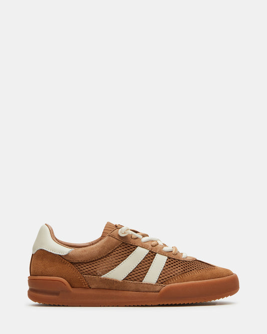 VERDICT Tan Multi Women's Lace-Up Sneaker | Steve Madden Premium