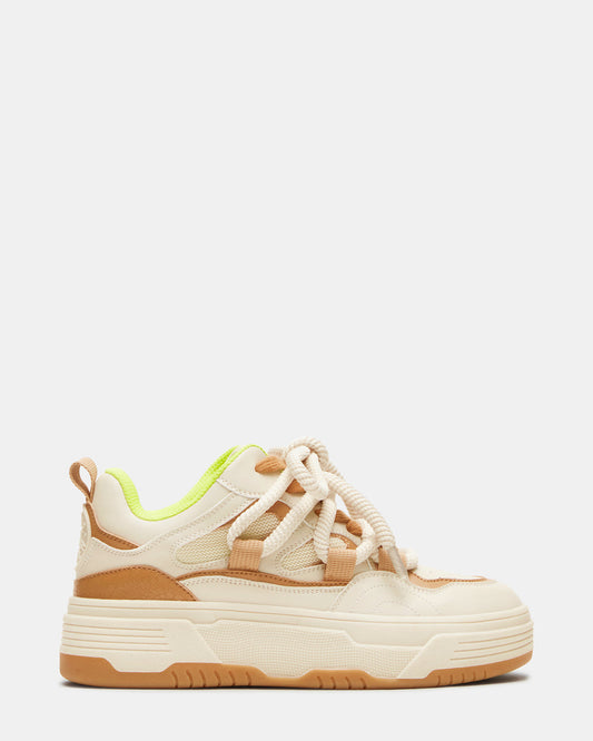 BOOMER Tan Multi Platform Chunky Sneaker | Women's Sneakers | Steve Madden Hot Sale
