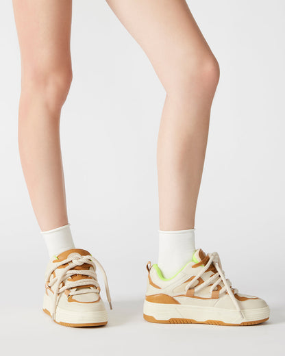 BOOMER Tan Multi Platform Chunky Sneaker | Women's Sneakers | Steve Madden Hot Sale