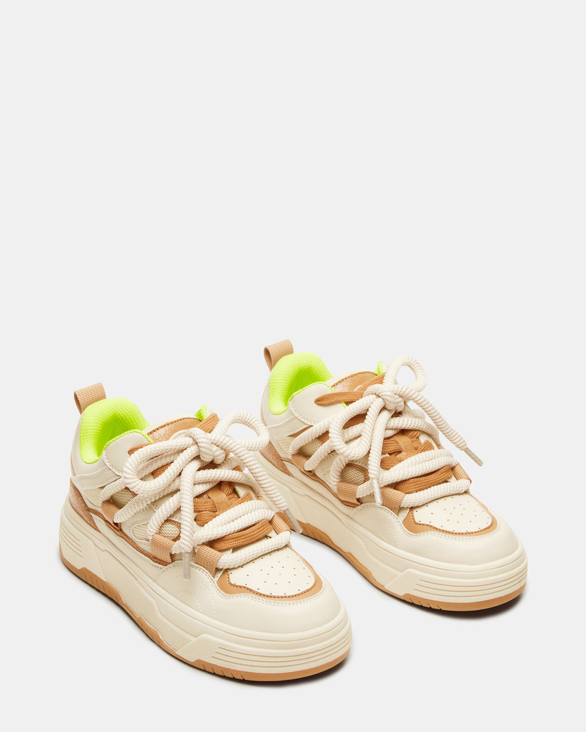 BOOMER Tan Multi Platform Chunky Sneaker | Women's Sneakers | Steve Madden Hot Sale