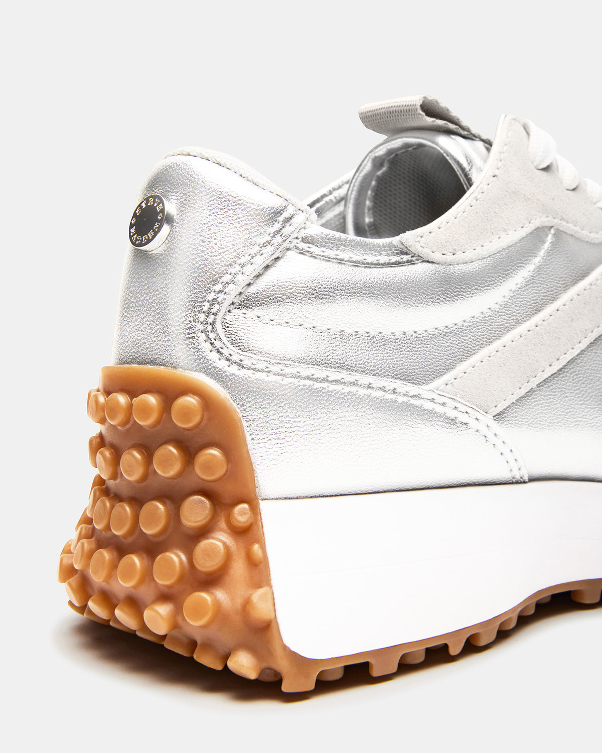 CAMPO Silver Lace-Up Women's Sneaker | Steve Madden Sale