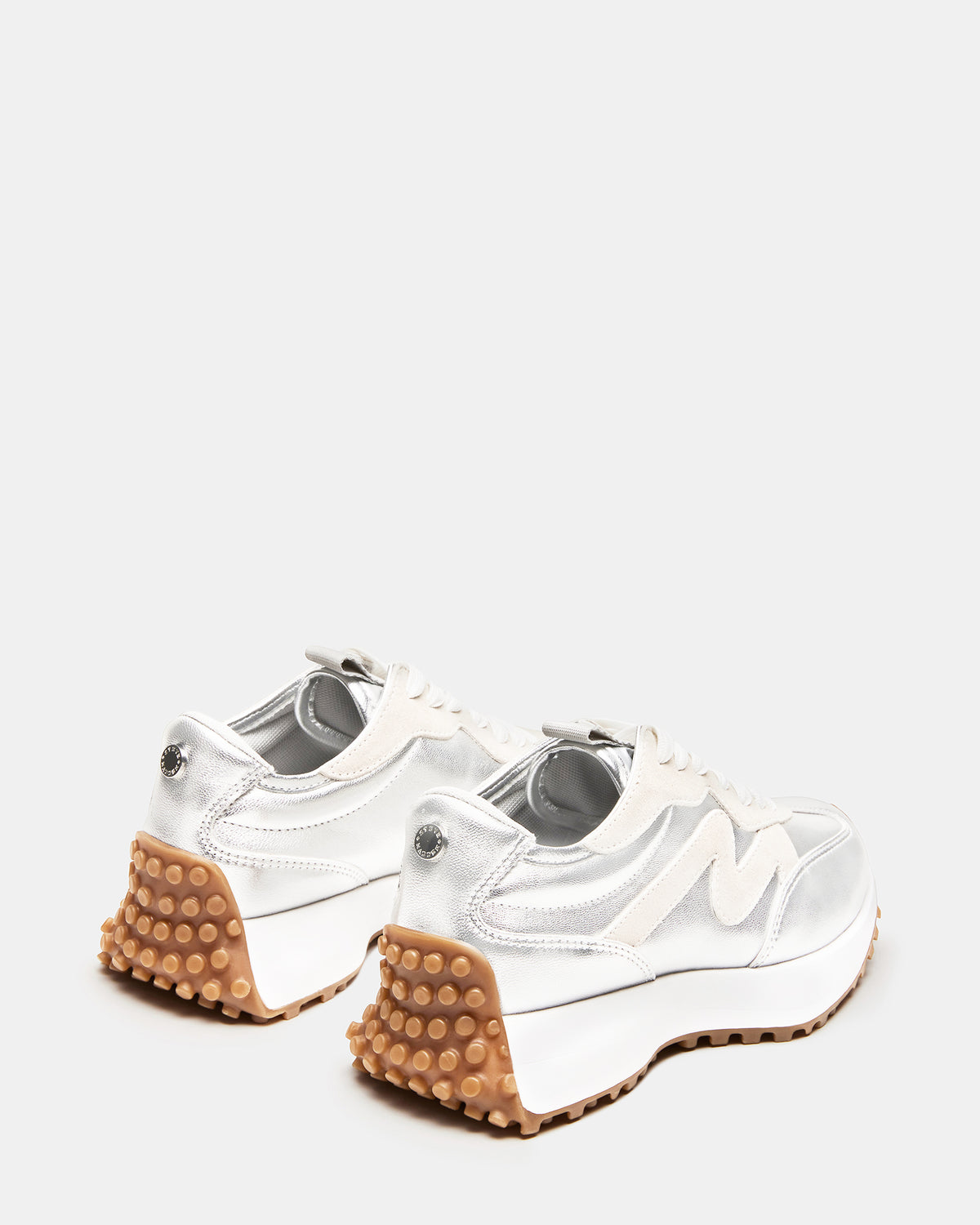 CAMPO Silver Lace-Up Women's Sneaker | Steve Madden Sale