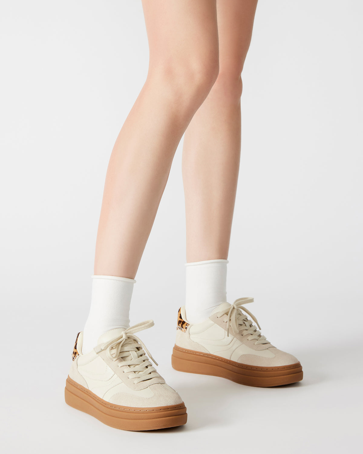DODGE Bone Multi Low-Top Platform Women's Sneaker | Steve Madden Top Pick