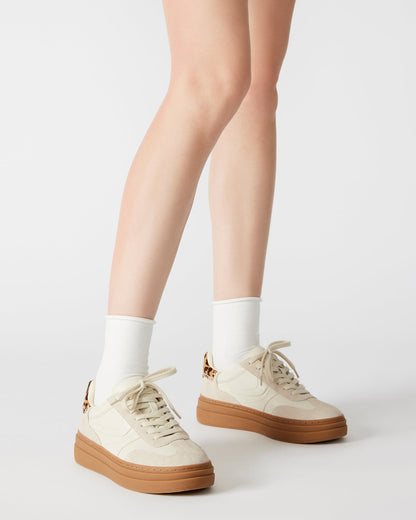 DODGE Bone Multi Low-Top Platform Women's Sneaker | Steve Madden Top Pick
