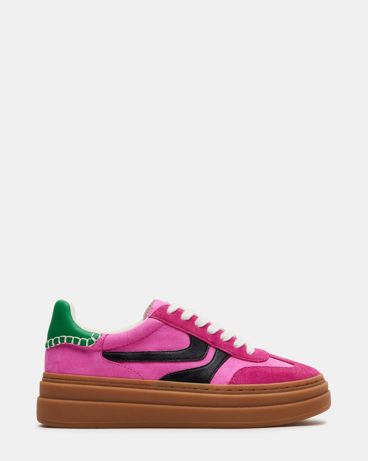 DODGE Pink Multi Low-Top Platform Women's Sneaker | Steve Madden Recommended
