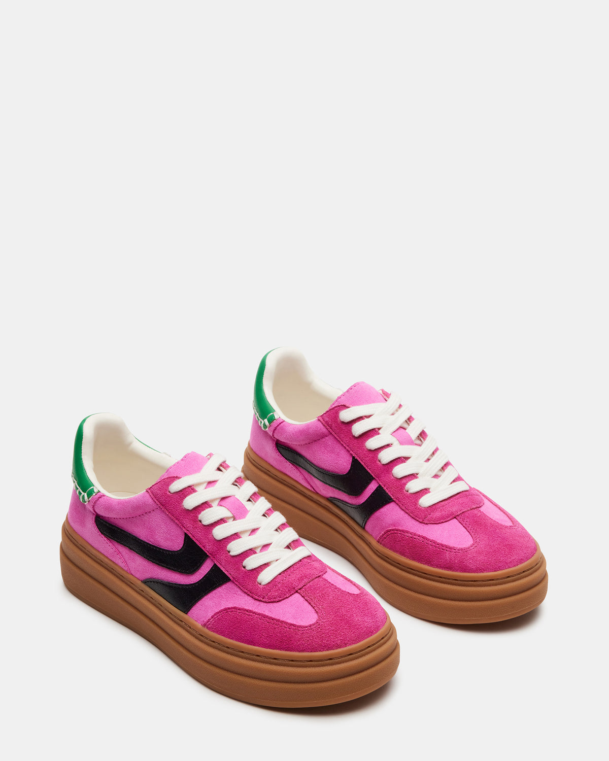DODGE Pink Multi Low-Top Platform Women's Sneaker | Steve Madden Recommended