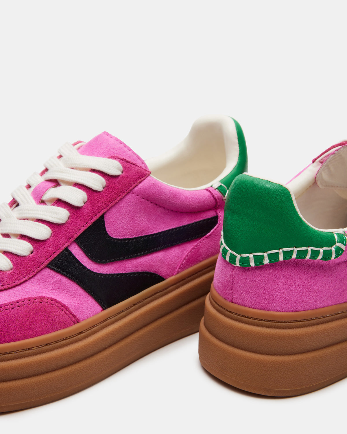 DODGE Pink Multi Low-Top Platform Women's Sneaker | Steve Madden Recommended