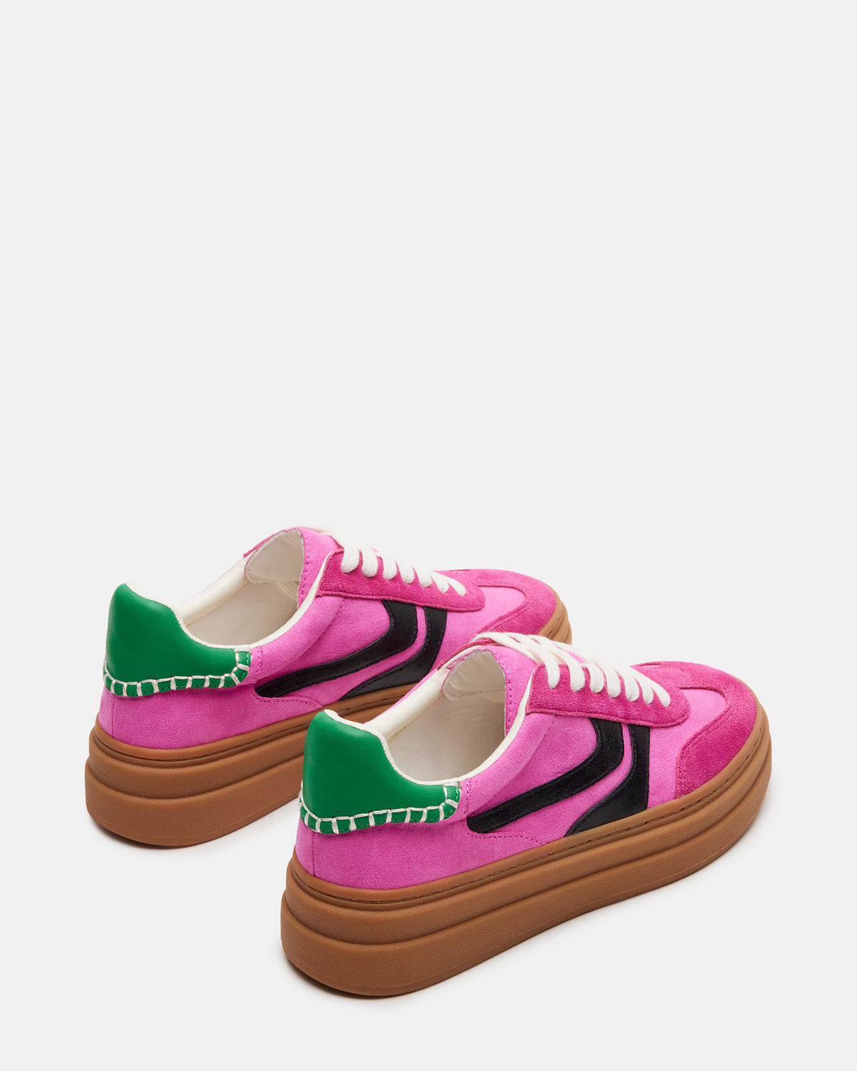 DODGE Pink Multi Low-Top Platform Women's Sneaker | Steve Madden Recommended