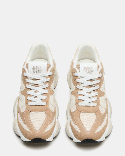 SEBI Taupe Multi Low-Top Lace-Up Women's Sneaker | Steve Madden Trending