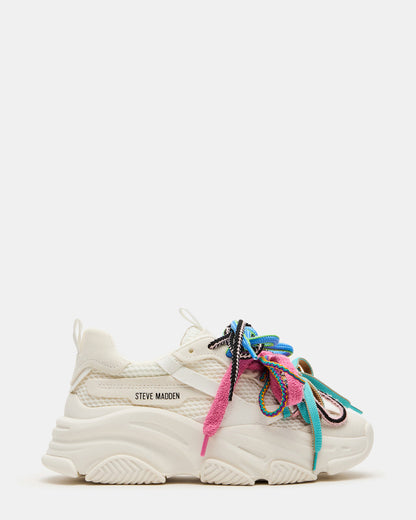 PRYCE White Low-Top Lace-Up Chunky Platform Women's Sneaker | Steve Madden Popular