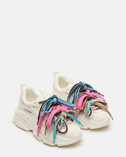 PRYCE White Low-Top Lace-Up Chunky Platform Women's Sneaker | Steve Madden Popular