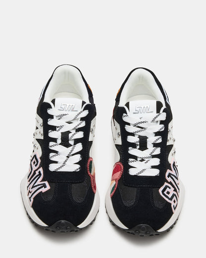 CAMPO Black Multi Patches Lace-Up Women's Sneaker | Steve Madden Deals
