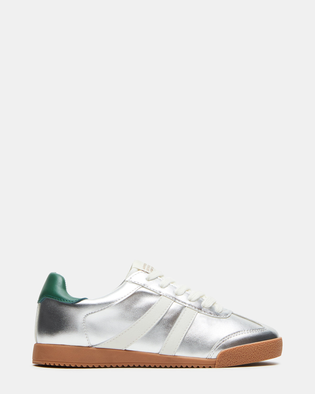 HUDSIN Silver Multi Women's Lace-Up Low-Top Sneaker | Steve Madden Customer Favorite