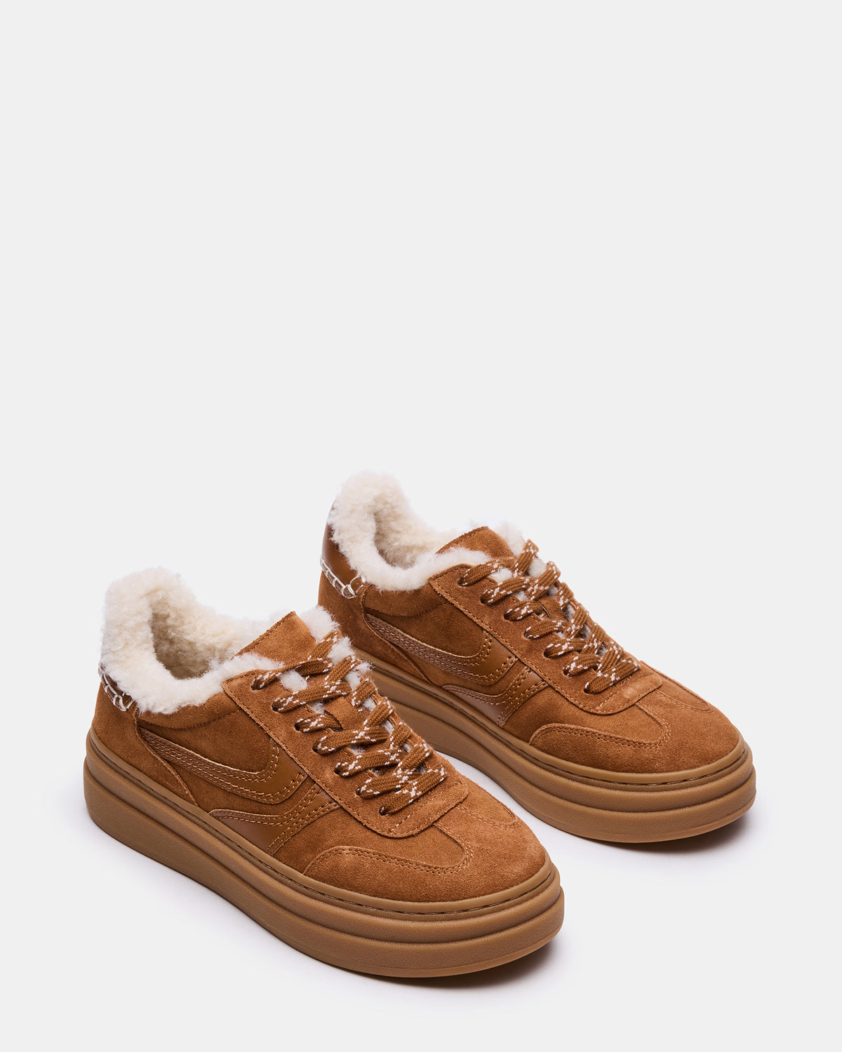 DODGE Faux Fur Low-Top Platform Women's Sneaker | Steve Madden Top Pick