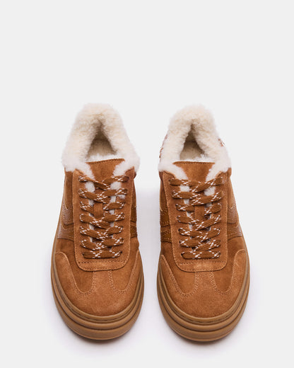 DODGE Faux Fur Low-Top Platform Women's Sneaker | Steve Madden Top Pick