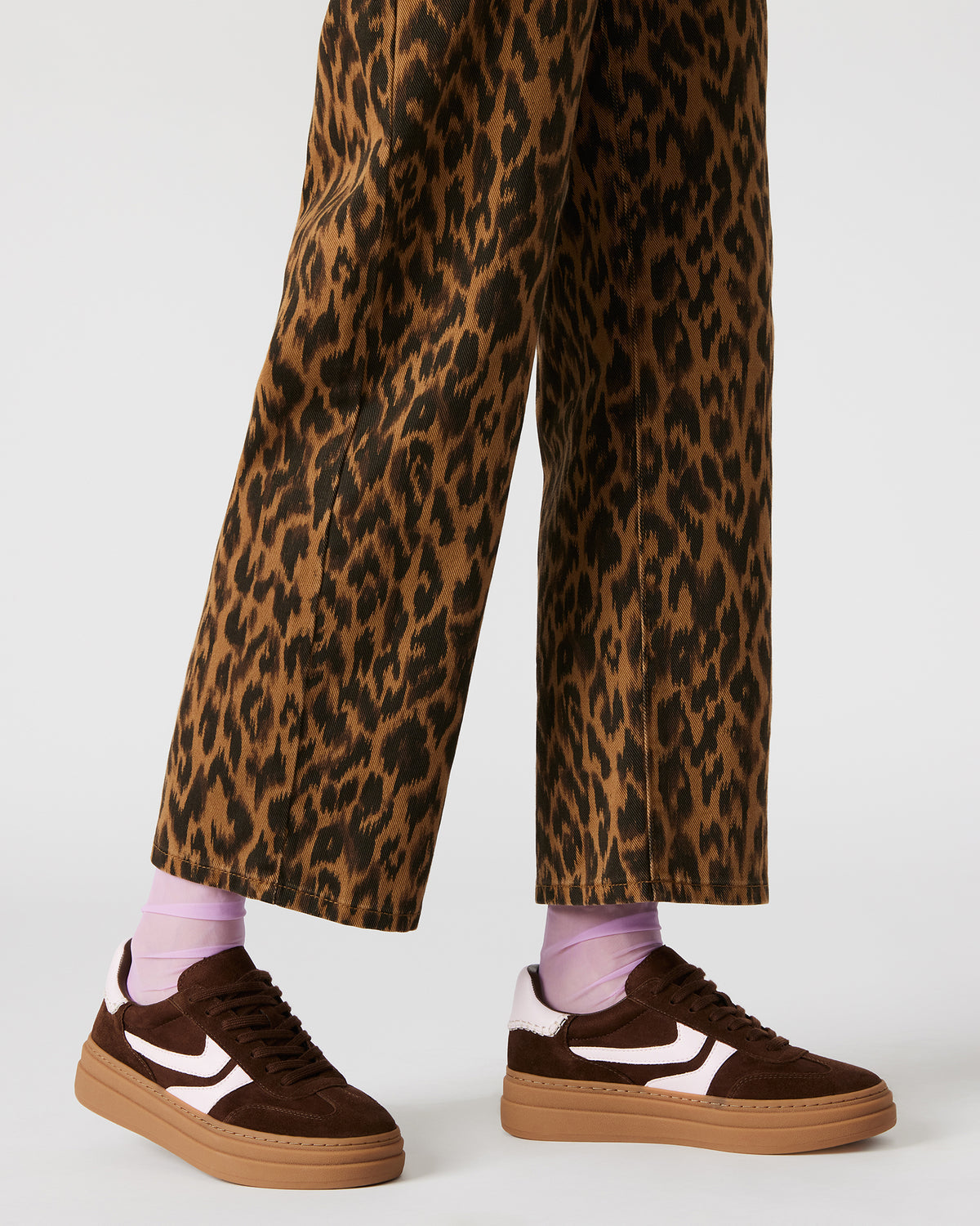 DODGE Brown Multi Low-Top Platform Women's Sneaker | Steve Madden Deals