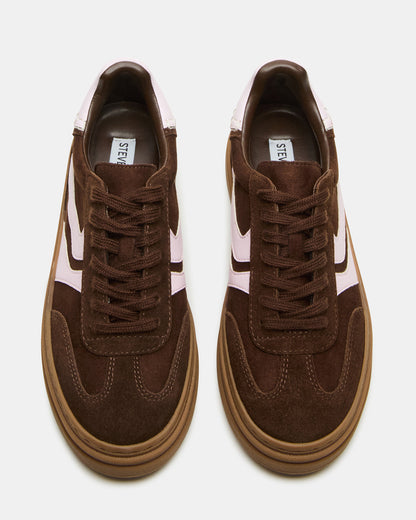 DODGE Brown Multi Low-Top Platform Women's Sneaker | Steve Madden Deals