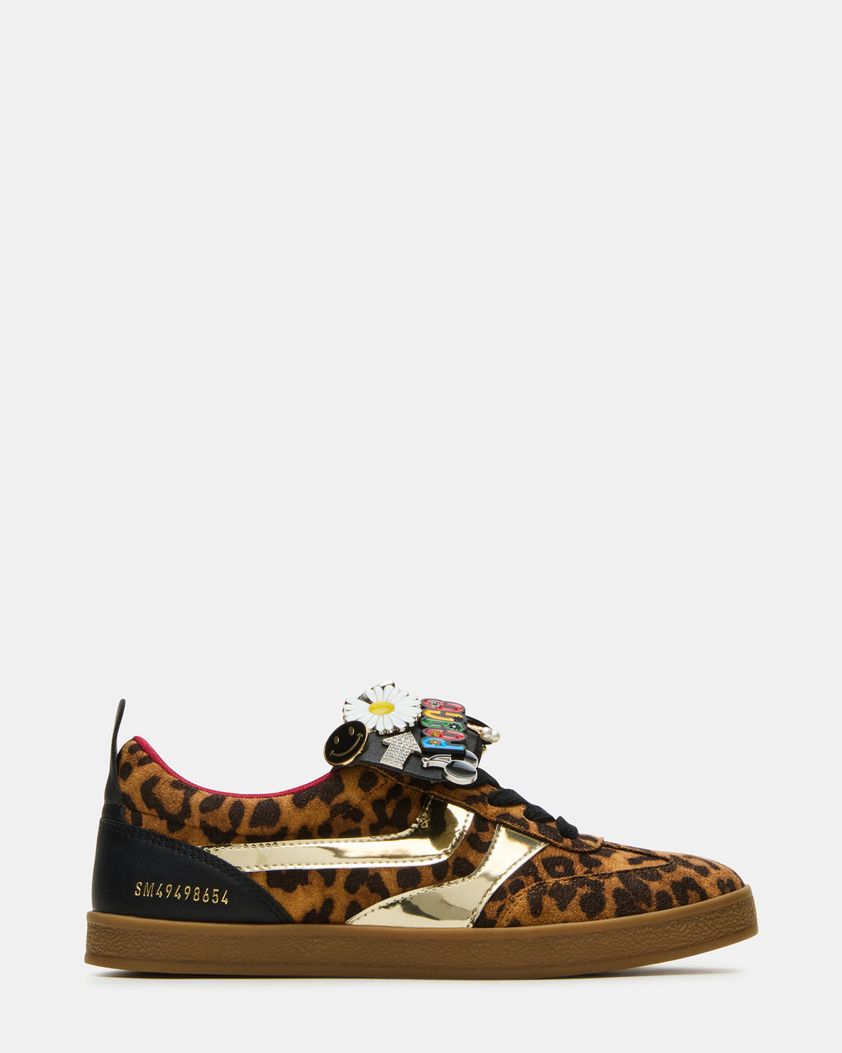WYATT Leopard Lace-Up Low-Top Pin Women's Sneaker | Steve Madden Premium
