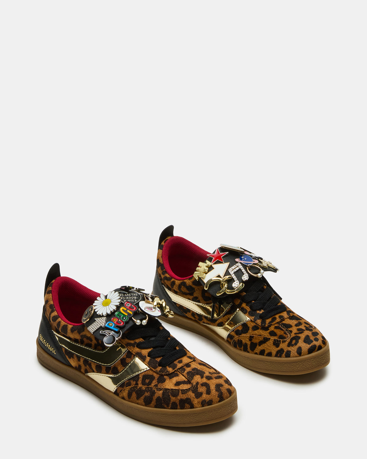 WYATT Leopard Lace-Up Low-Top Pin Women's Sneaker | Steve Madden Premium