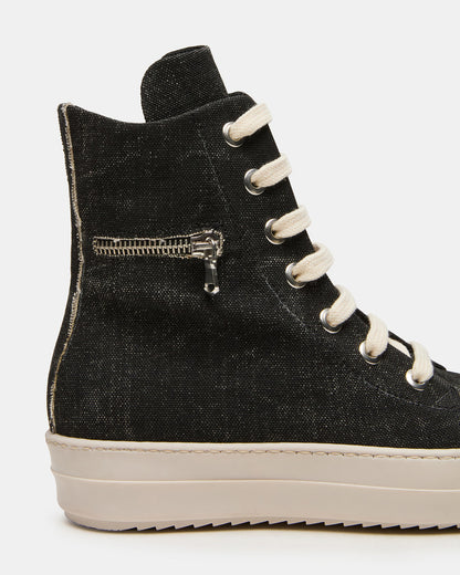 DEVON Black/White High-Top Lace-Up Women's Sneaker | Steve Madden Smart Buy