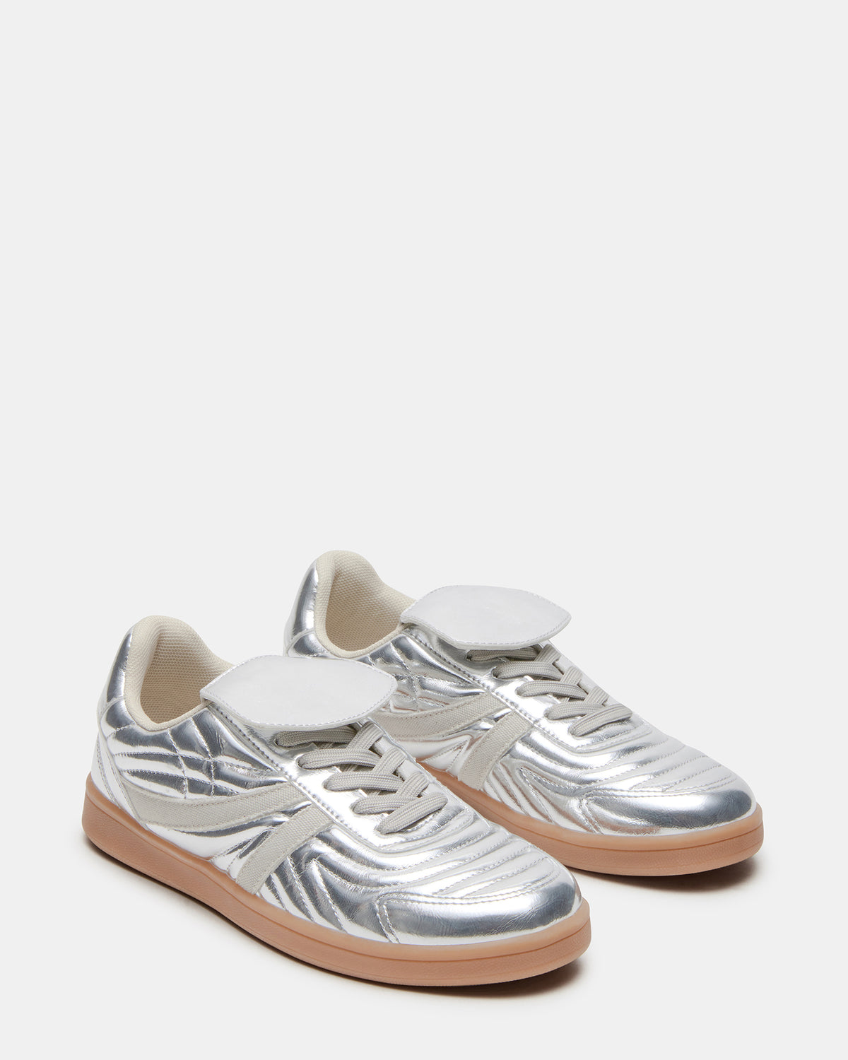 MADRID Silver Women's Low-Top Sneakers | Steve Madden Trusted