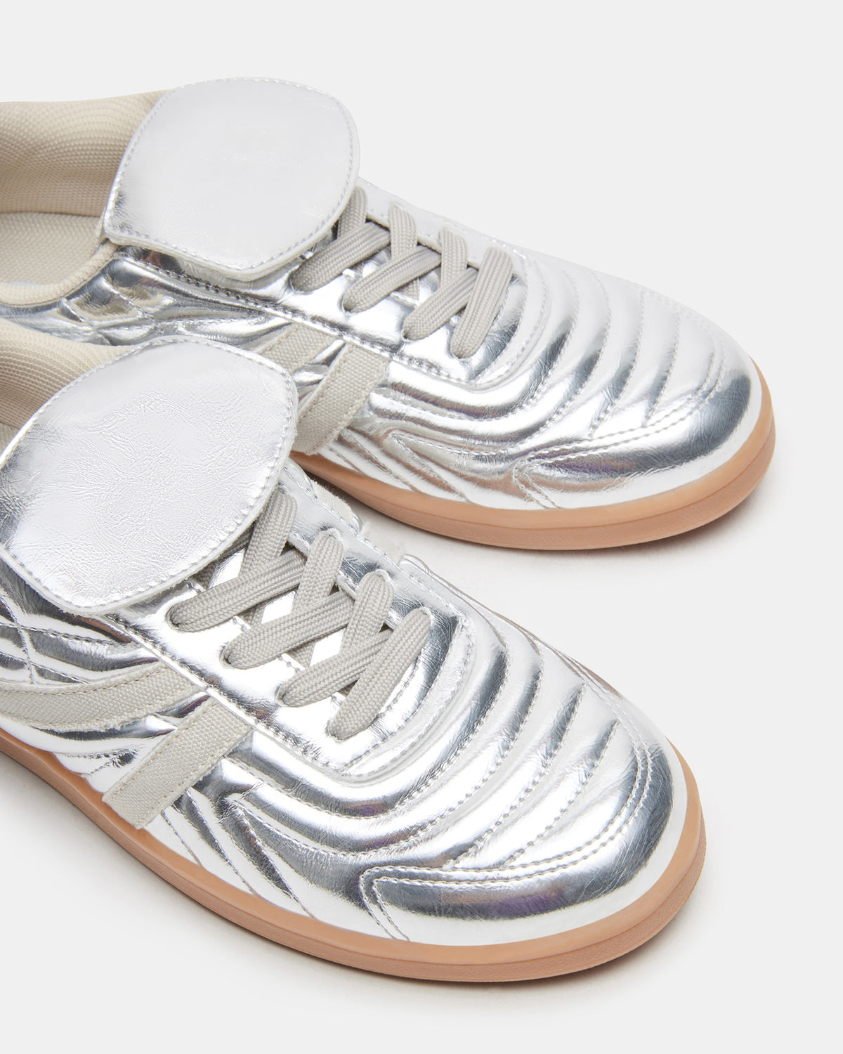 MADRID Silver Women's Low-Top Sneakers | Steve Madden Trusted