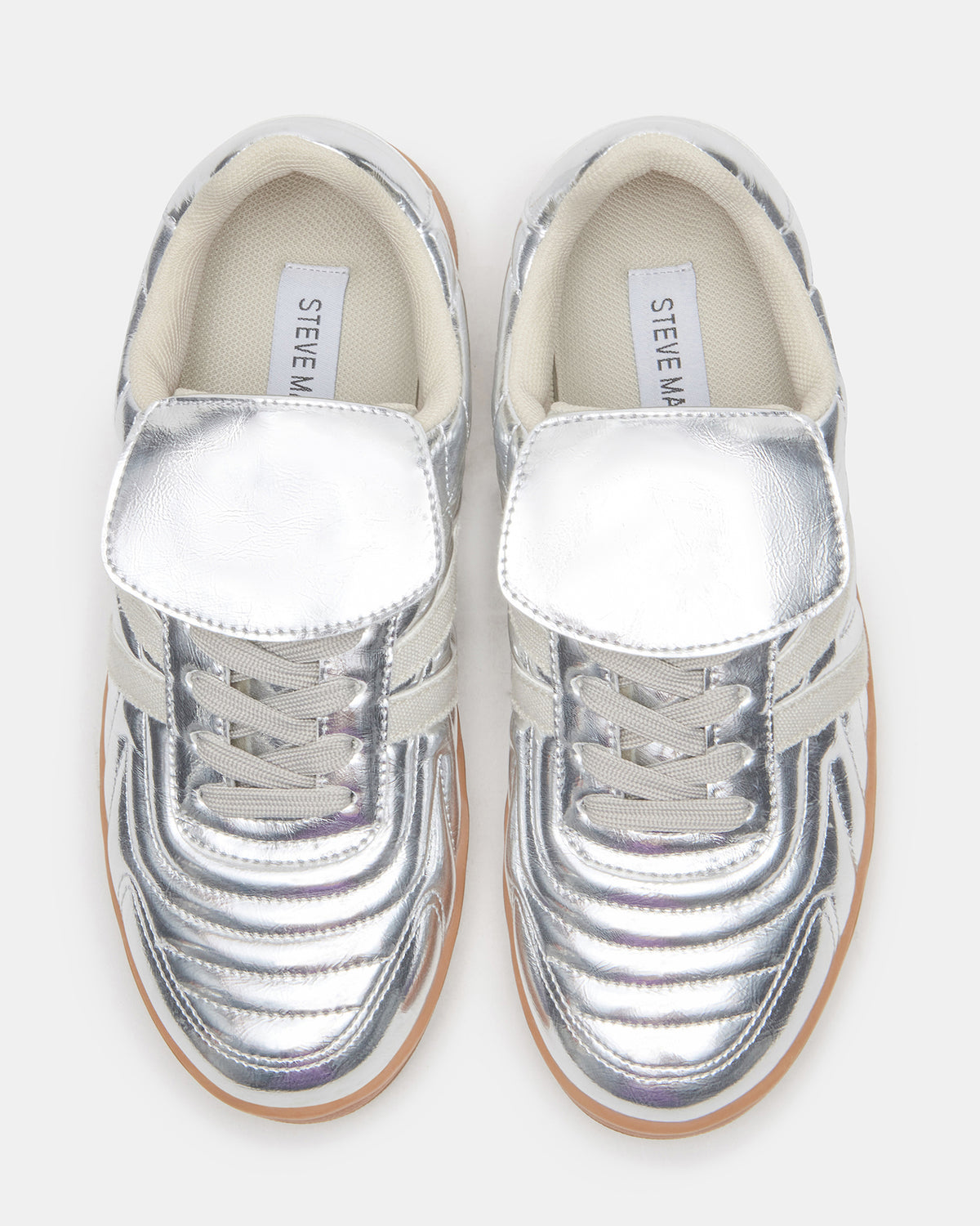 MADRID Silver Women's Low-Top Sneakers | Steve Madden Trusted