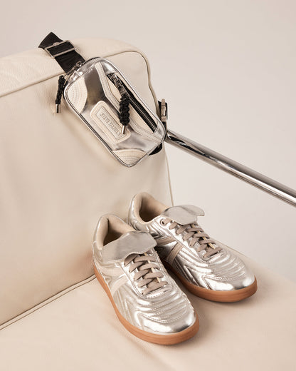 MADRID Silver Women's Low-Top Sneakers | Steve Madden Trusted