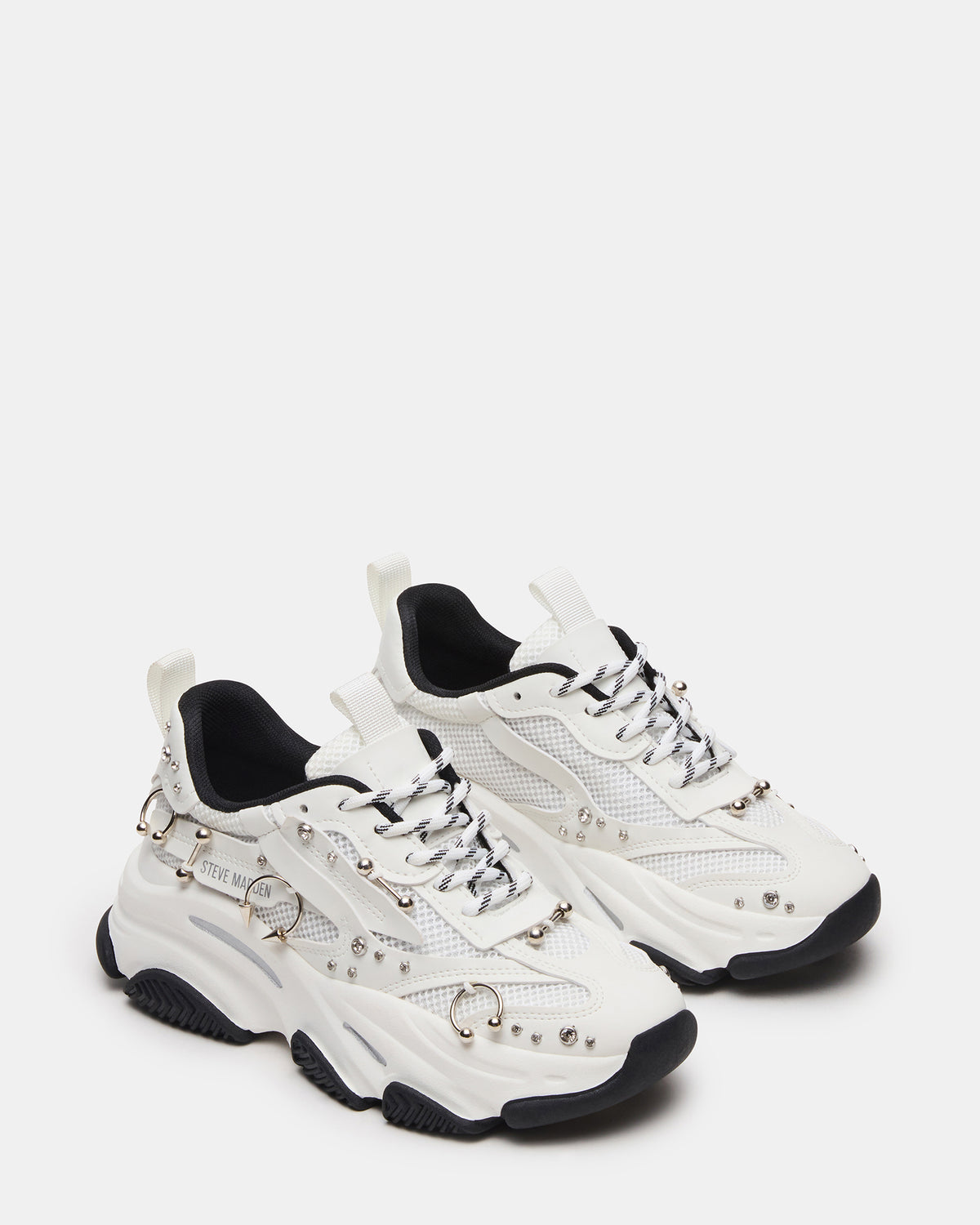 POSSESSION Piercing White Platform Lace-Up Women's Sneaker | Steve Madden Featured
