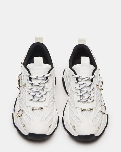 POSSESSION Piercing White Platform Lace-Up Women's Sneaker | Steve Madden Featured
