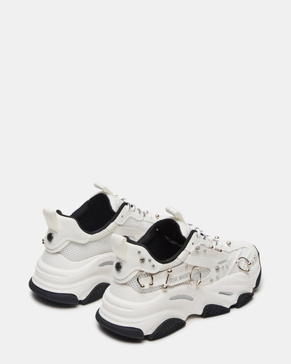 POSSESSION Piercing White Platform Lace-Up Women's Sneaker | Steve Madden Featured