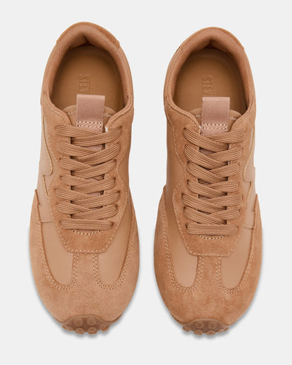 CASPER Tan Low-Top Lace-Up Women's Sneaker | Steve Madden Discount