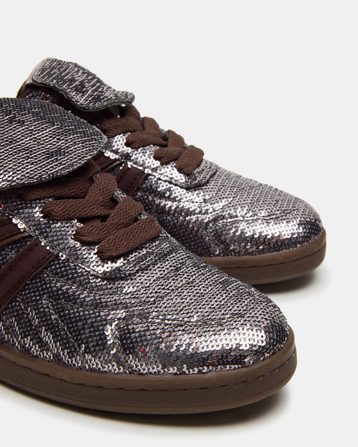 MADRID Sequin Pewter Low-Top Sneaker | Women's Sneakers | Steve Madden Best Price